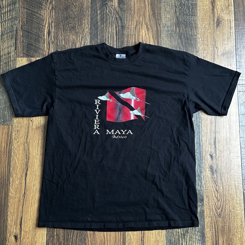 Riviera Maya Mexico Vintage T Shirt Y2K Travel Souvenir Yazbek Mens 2XL